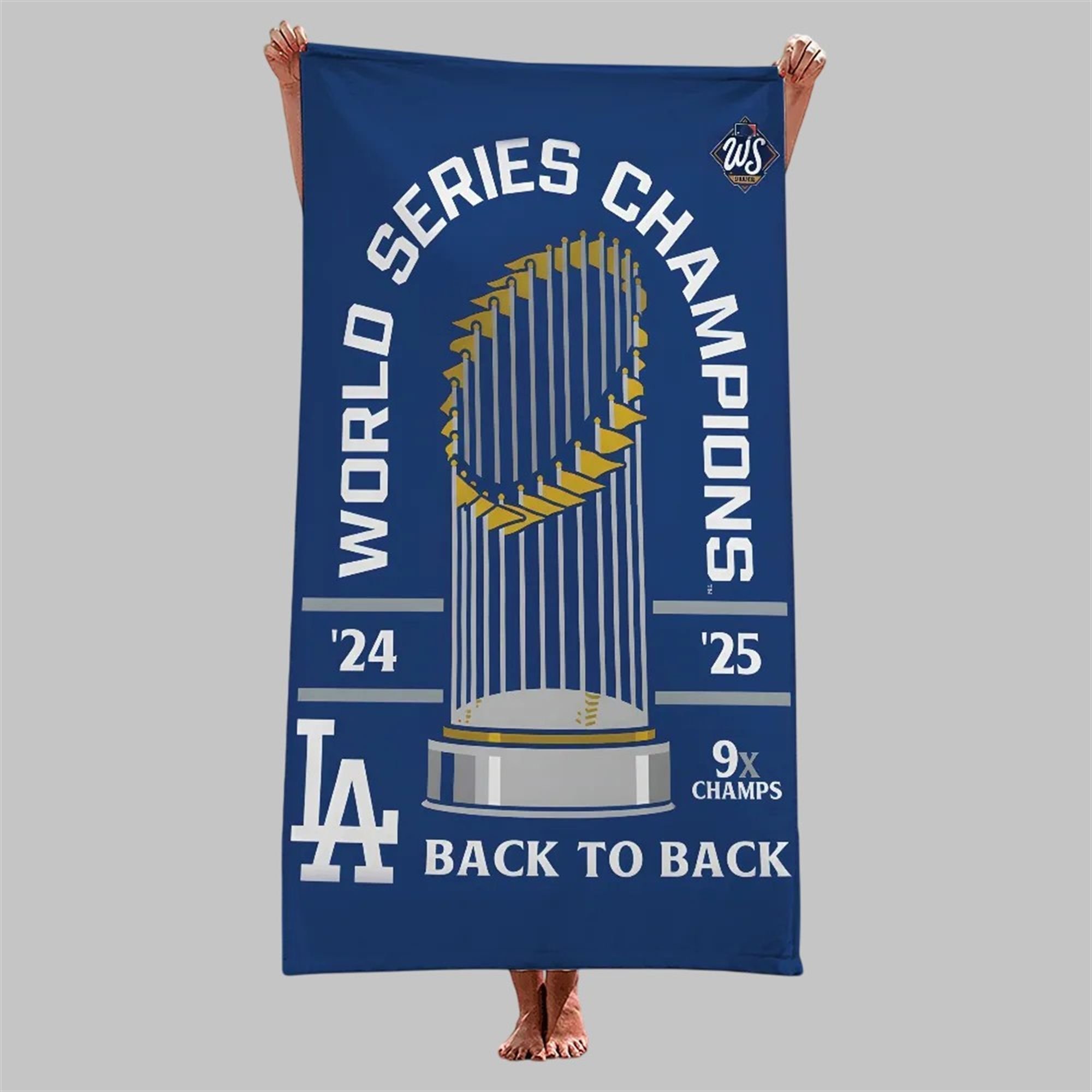 Dodgers World Series Champions 2025 9x Champs Beach Towel 2 Dodgers World Series Champions 2025 9x Champs Beach Towel 2