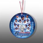 Dodgers World Series Champions 2025 Baseball Ornaments