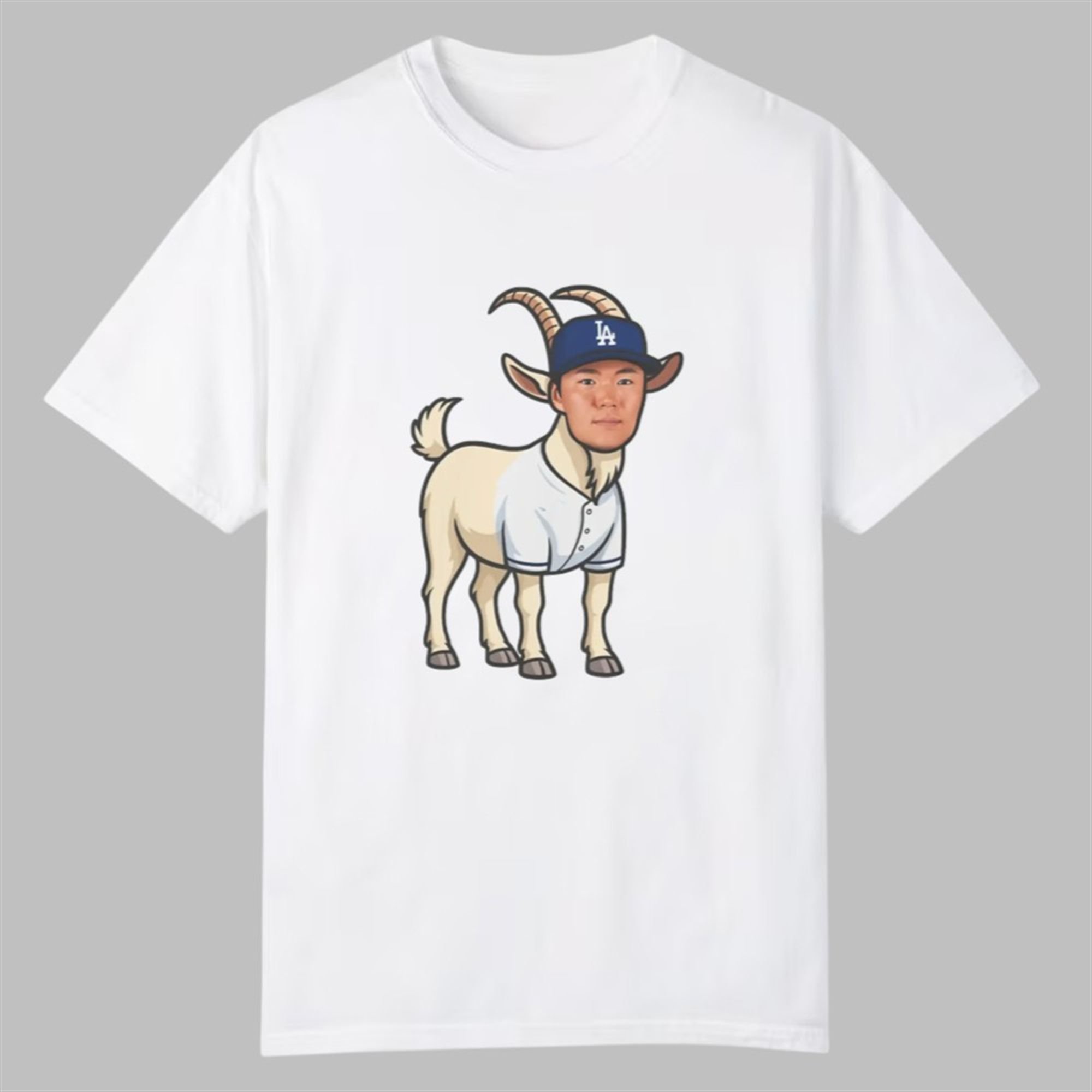 Dodgers Yoshinobu Yamamoto The Goat Shirt 1 Dodgers Yoshinobu Yamamoto The Goat Shirt 0 0