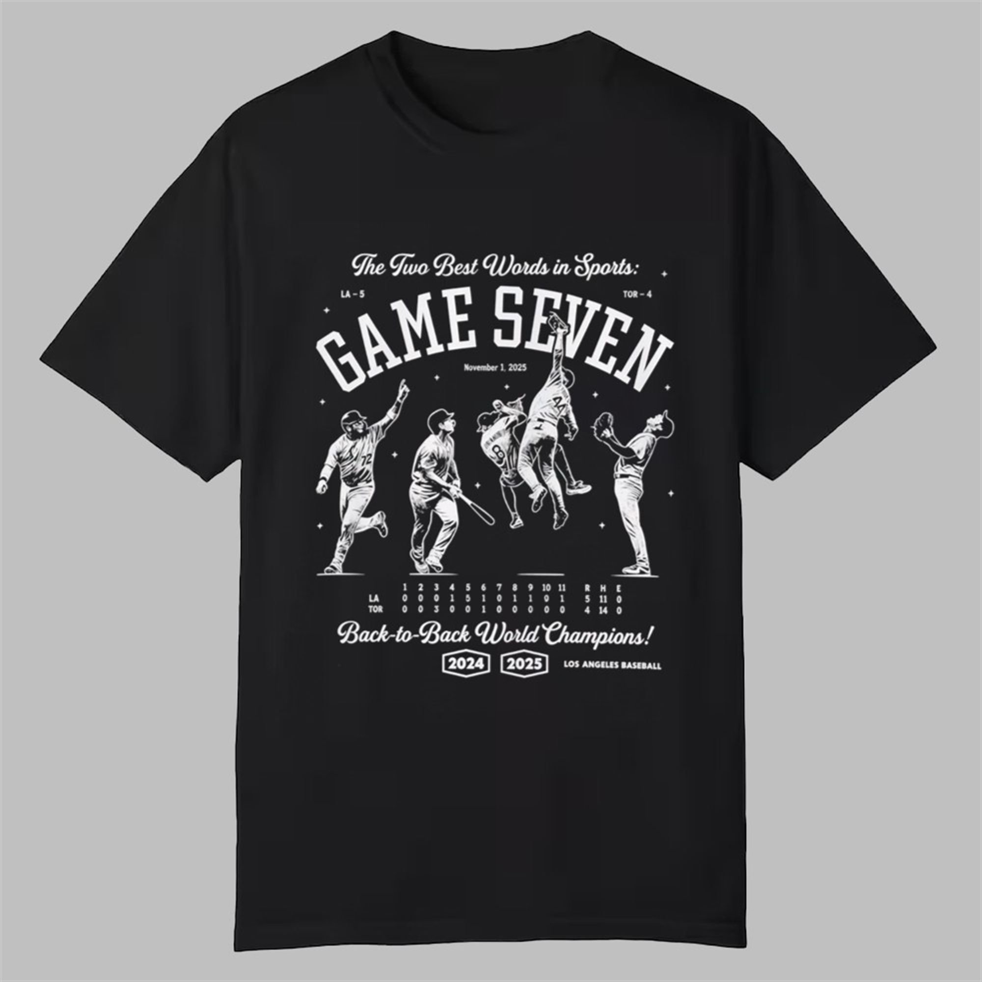 Dodgers The Two Best World In Sports Game Seven Shirt 1 Doodgers The Two Best World In Sports Game Seven Shirt 0 0
