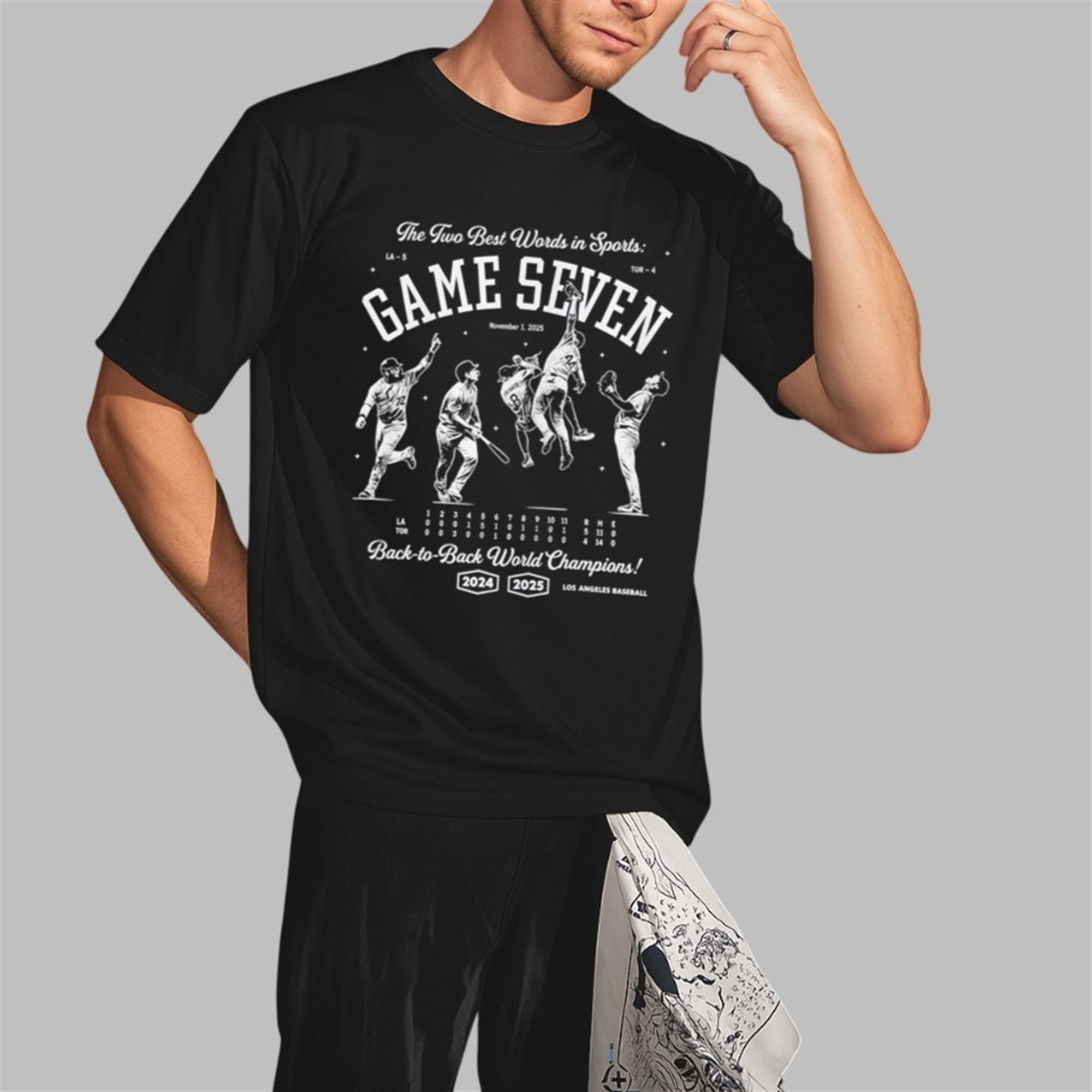 Dodgers The Two Best World In Sports Game Seven Shirt 3 Doodgers The Two Best World In Sports Game Seven Shirt 2 3