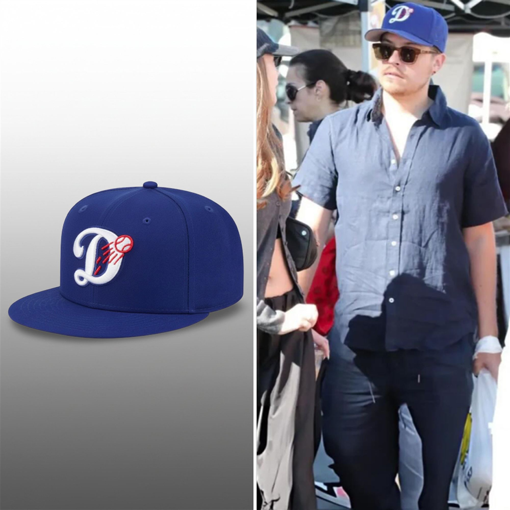 Dylan Sprouse Dodgers D Hat 3
