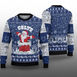 2025 Colts Santa Ugly Christmas Sweater 1 1
