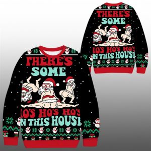 2025 Christmas Theres Some Ho Ho HO Ugly Sweater 1 1