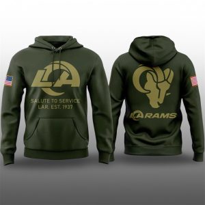 1 Rams Salute to Service 2025 Hoodie