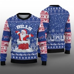 2025 Bills Santa Ugly Christmas Sweater 1 1