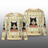Funny Cat Smoking Cigarette Meme Ugly Christmas Sweater 1 1