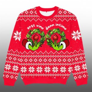 2025 Christmas Grnch Erst Vino Dann Intimo Ugly Sweater 1 1