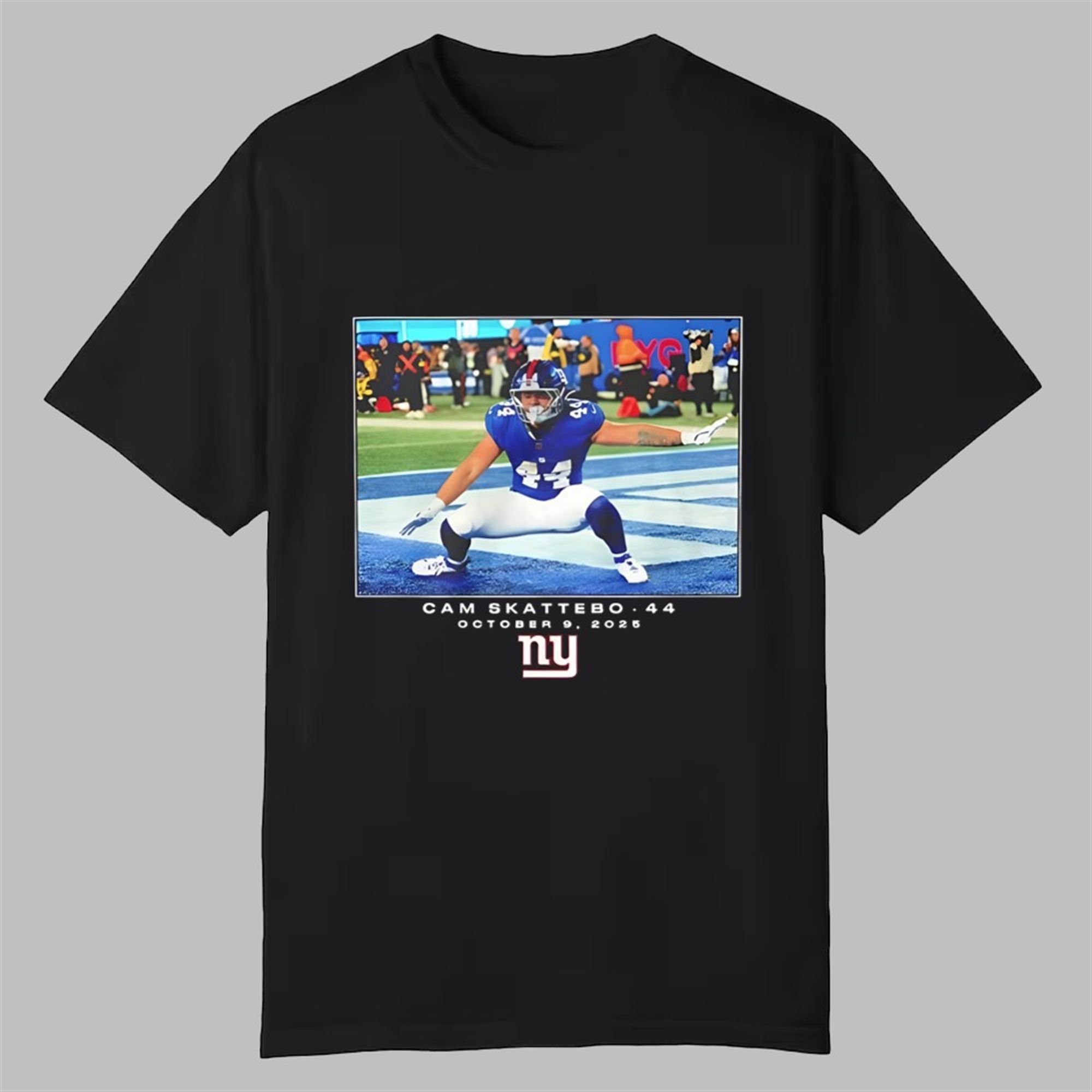 Giants John Michael Schmitz Cam Skattebo 44 Shirt 1 Giants John Michael Schmitz Cam Skattebo 44 Shirt 0 0