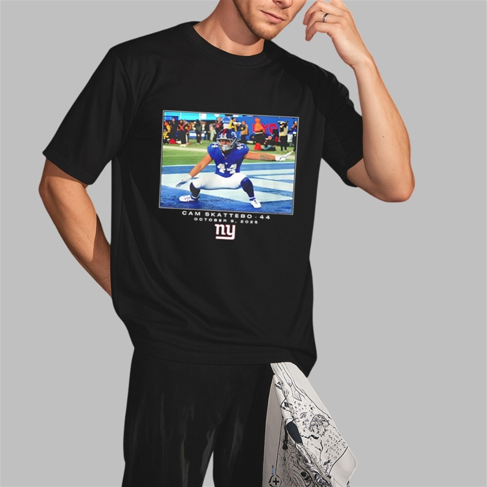 Giants John Michael Schmitz Cam Skattebo 44 Shirt 3 Giants John Michael Schmitz Cam Skattebo 44 Shirt 2 3