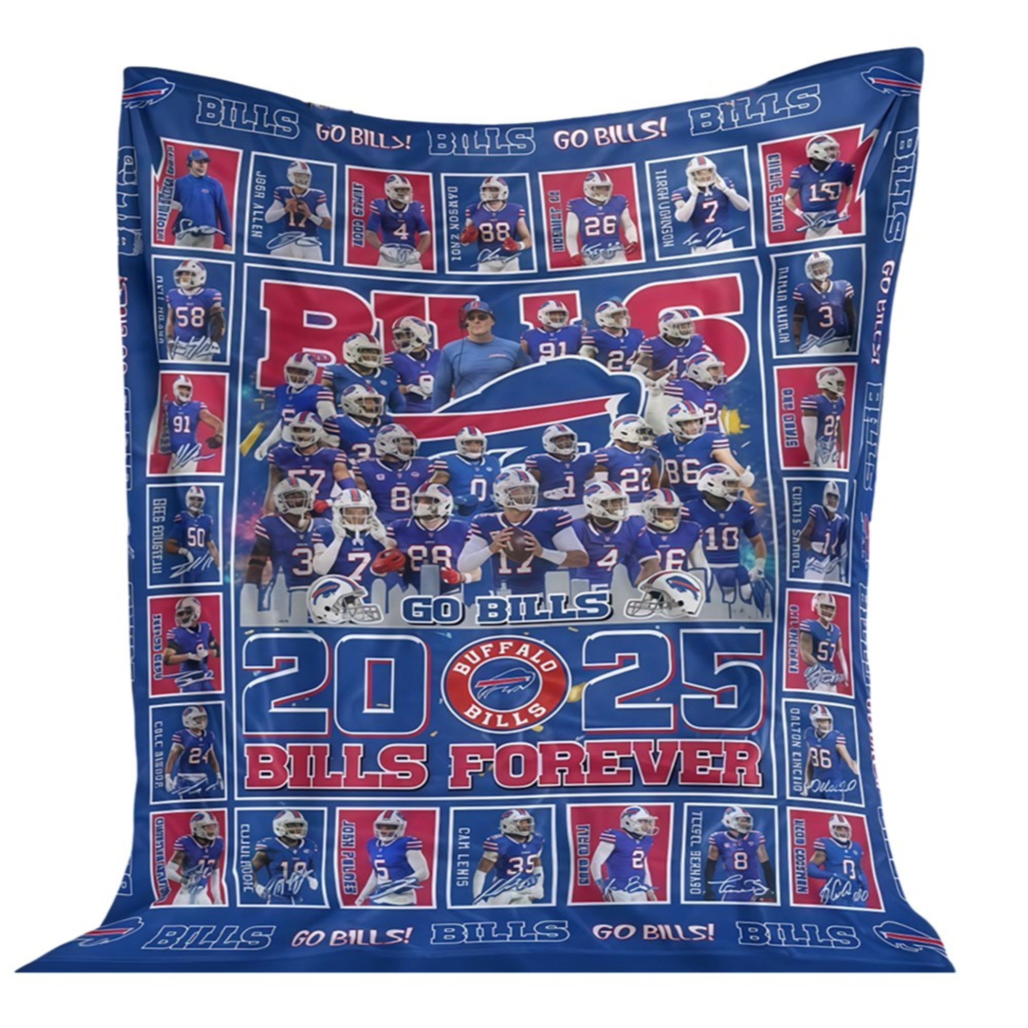 Go Bills 2025 Bills Forever Blanket 2 Go Bills 2025 Bills Forever Blanket 1 2