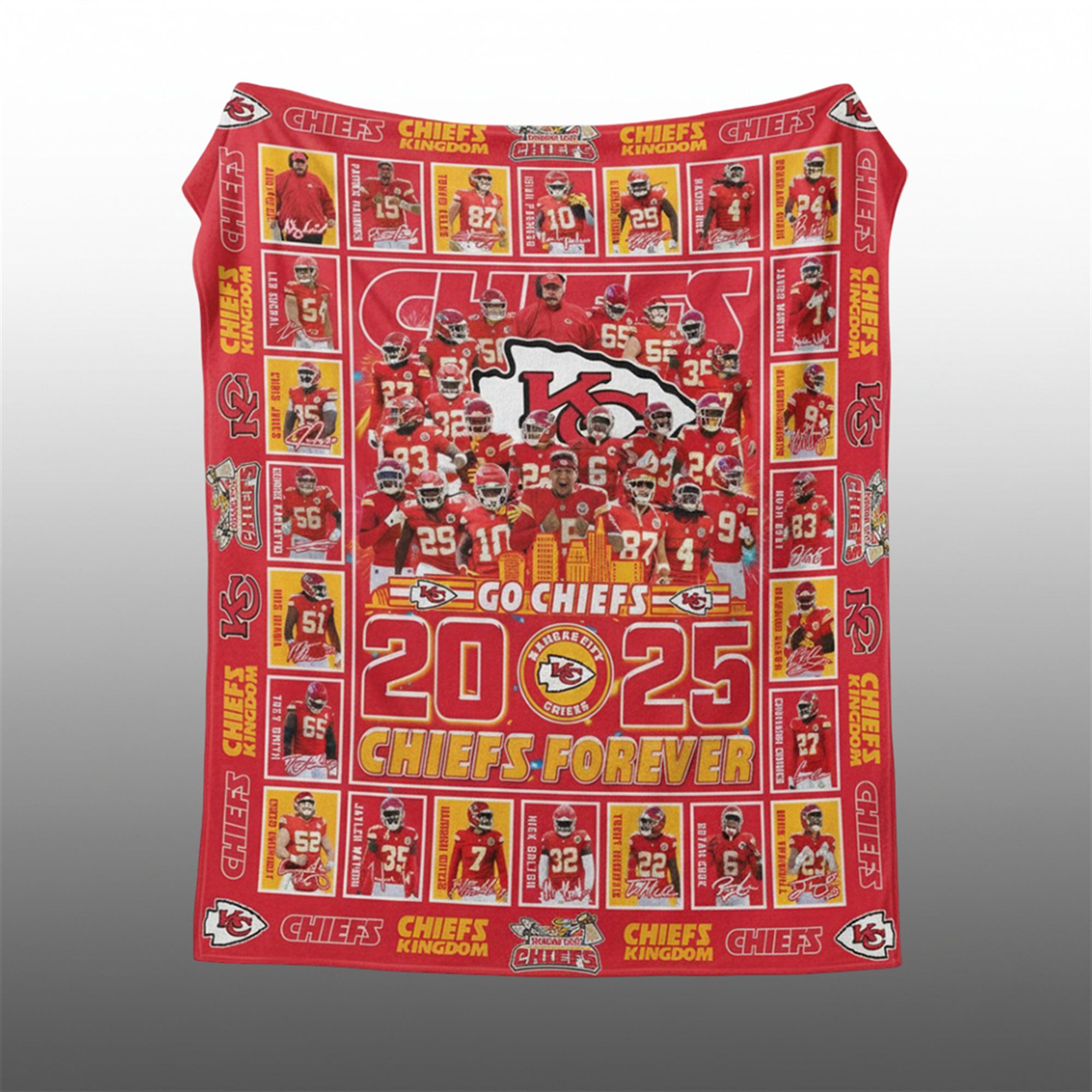 Go Chiefs 2025 Chiefs Forever Blanket 1 Go Chiefs 2025 Chiefs Forever Blanket 1