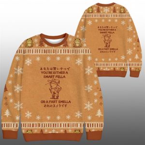 2025 Christmas Are You A Smart Fella Or Fart Smella Ugly Sweater 1 1