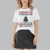 I Identify As A Christmas Tree Lit On The Outside Shirt 3 4