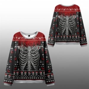 2025 Christmas Deadly Festive Vibes Ugly Sweater 1 1