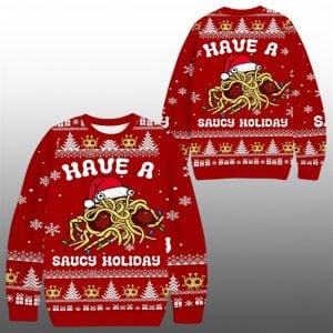 2025 Christmas Monster Have A Saucy Holiday Ugly Sweater 1 1