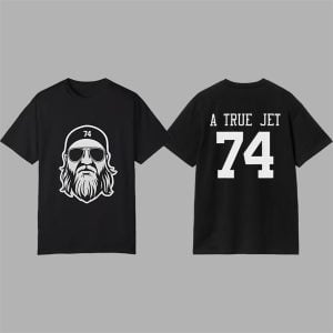 2025 New York Jets Nick Mangold A True Jet 74 Shirt 0 0