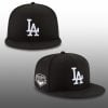LA Dodgers 2025 World Series Champions Black White Hat 0
