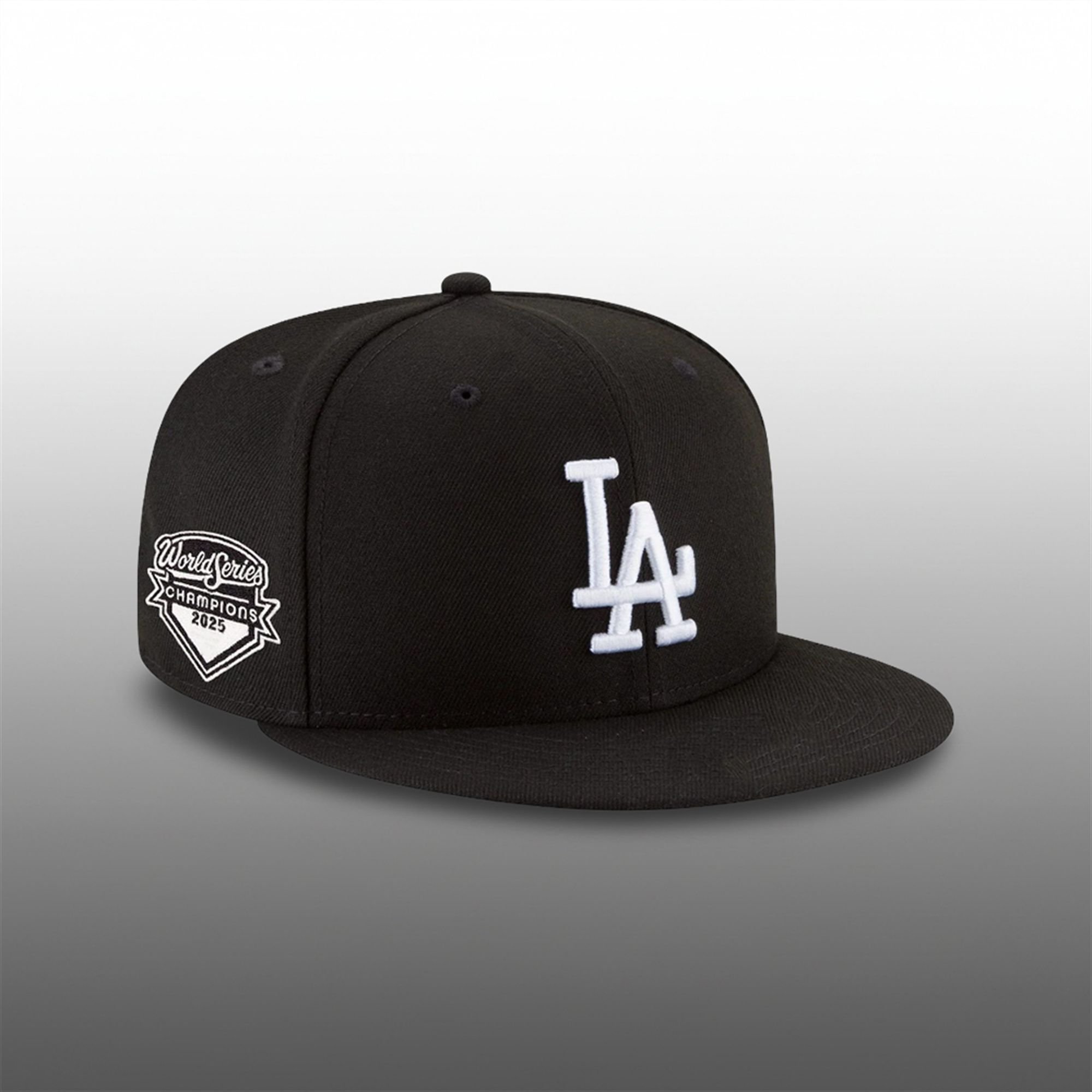 LA Dodgers 2025 World Series Champions Black White Hat 3 LA Dodgers 2025 World Series Champions Black White Hat 2