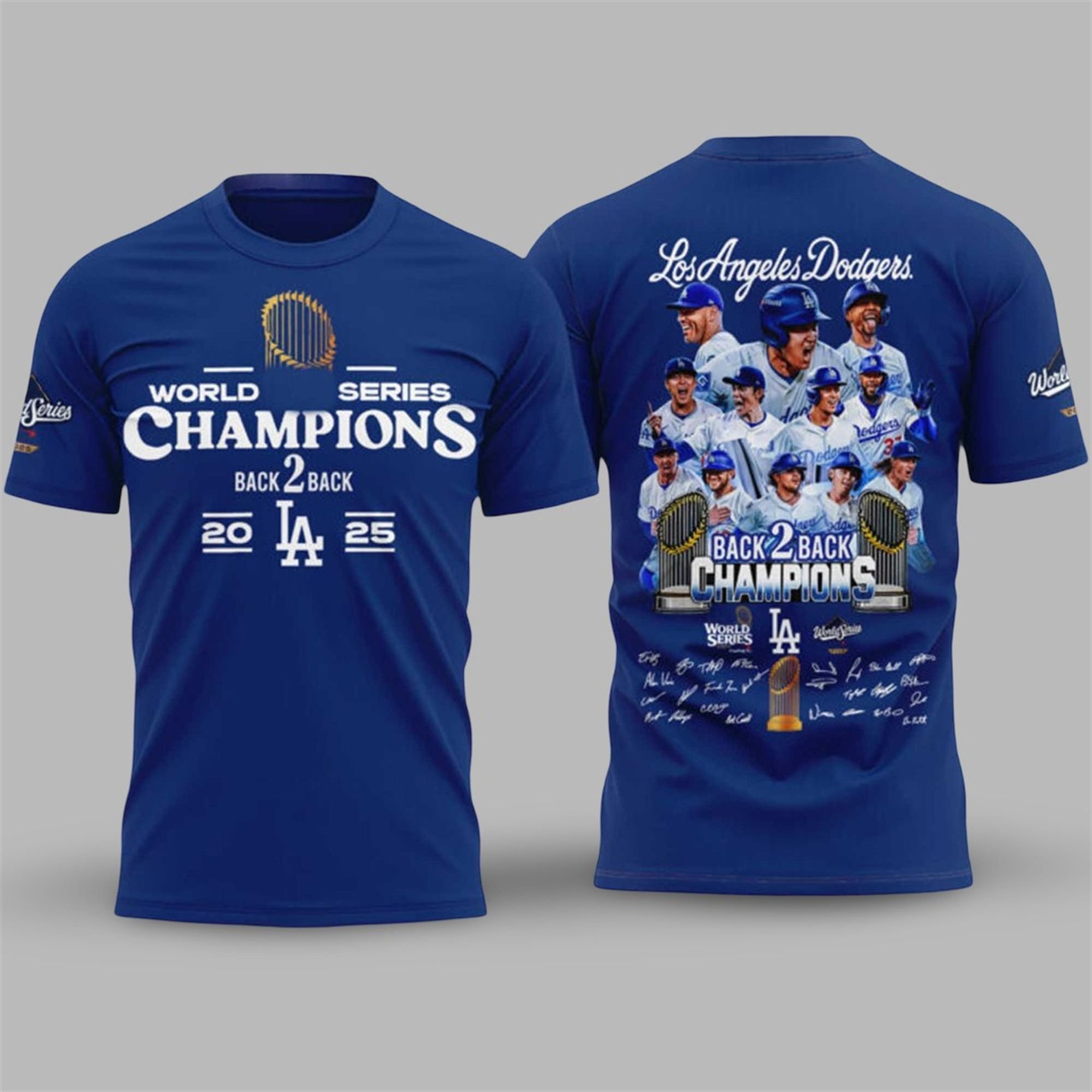 LA Dodgers 2025 World Series Win Back 2 Back Shirt 3 LA Dodgers 2025 World Series Win Back 2 Back Shirt 3