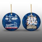 LA Dodgers 2025 World Series Won 9-Time Ornament