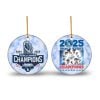 LA Dodgers 2025 World Series Won Ornament 1 2