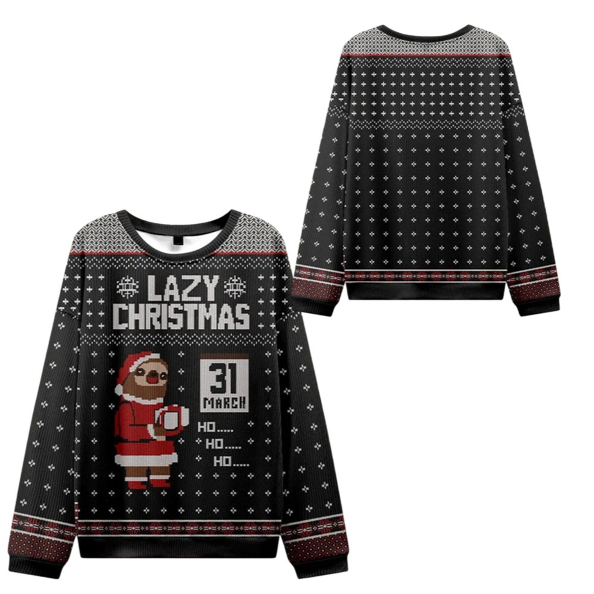 Lazy Christmas Ugly Sweater 2025 Christmas 2 Lazy Christmas Ugly Sweater 2025 Christmas 1 2