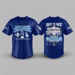 Los Angeles Dodgers World Series 2025 Back To Back Champions Jersey