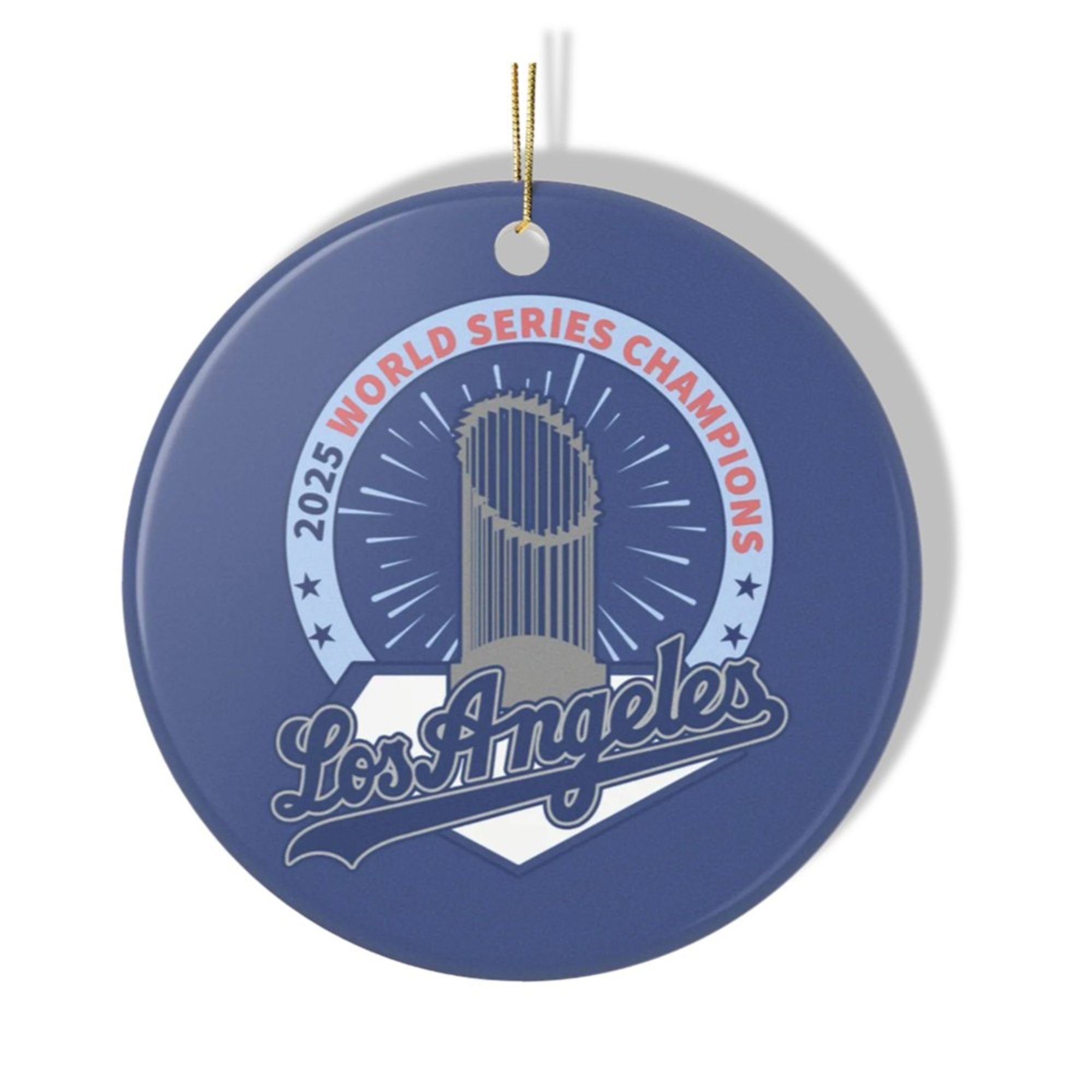 Los Angeles Dodgers World Series Champions 2025 Baseball Ornaments 2 Los Angeles Dodgers World Series Champions 2025 Baseball Ornaments 1 2