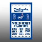 Los Angeles Dodgers World Series Champions 2025 Flag