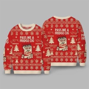 2025 Pass Me A Fridge Cig Diet Coke Christmas Ugly Sweater 1