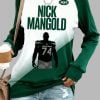 Nick Mangold Silhouette New York Jets Tribute Sports 2025 Sweater