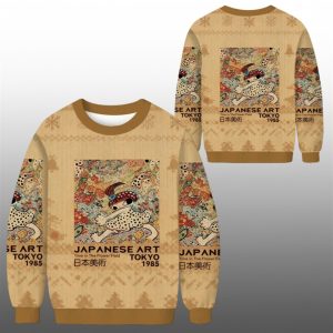 2025 Christmas The Stride Girl Japanese Art Ugly Sweater 1 1