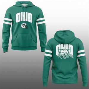 2025 Ohio Bobcats Football Cutler Green Hoodie 0