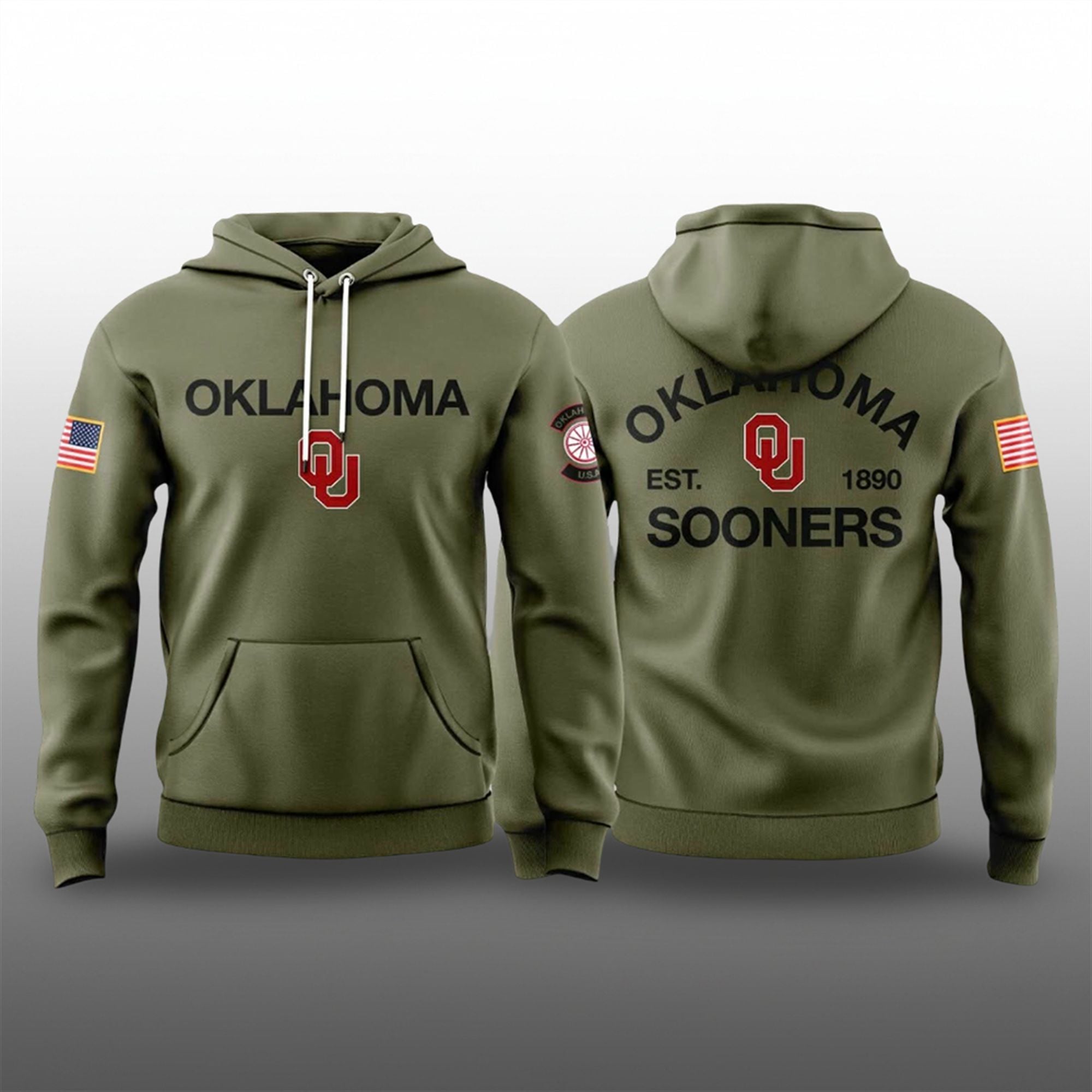 Oklahoma Sooners Military EST 1890 Hoodie 1 Oklahoma Sooners Military EST 1890 Hoodie 1
