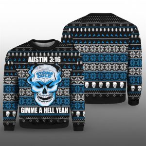 2025 Christmas Stone Cold Steve Austin 3 16 Ugly Sweater 1 1