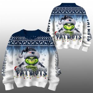 2025 Patriots Grnch Season Christmas Ugly Sweater 1 1