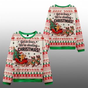 2025 Christmas Gingerbread Man Gives Gifts Ugly Sweater 1 1