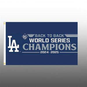Dodgers Back To Back World Series Champions 2024 2025 Flag 1 1