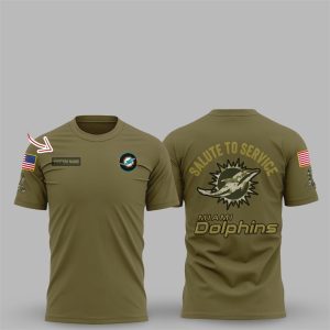 1 Miami Dolphins 2025 Salute to Service Shirt