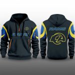 Rams Rivalries Mid Night Mode Uniforms 2025 Quarter Zip Hoodie