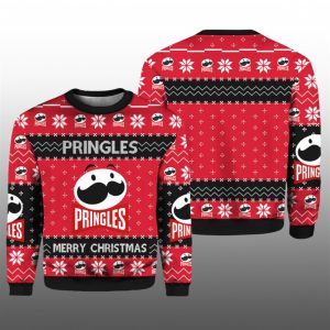 2025 Pringles Snack Brand Ugly Christmas Sweater 1 1
