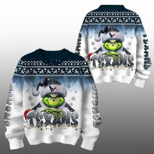 2025 Texans Grnch Season Christmas Ugly Sweater 1 1
