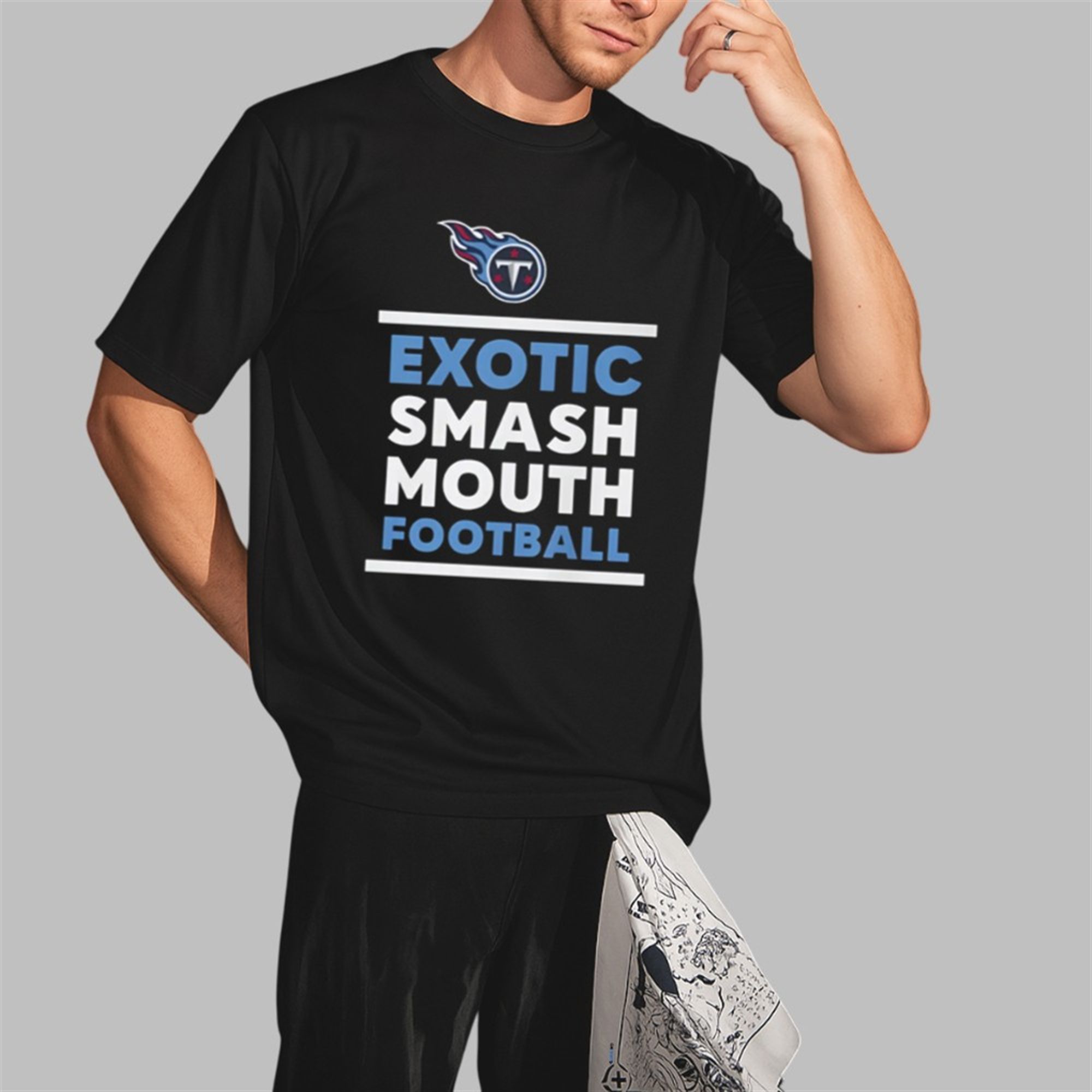 Titans Exotic Smash Mouth Football Shirt 3 Titans Exotic Smash Mouth Football Shirt 2 3