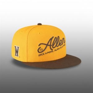 2025 Wyoming Cowboys Josh Allen Jersey Retirement Gold Hat