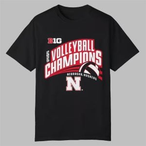 Nebraska Huskers Volleyball Champions 2025 Shirt 0 0