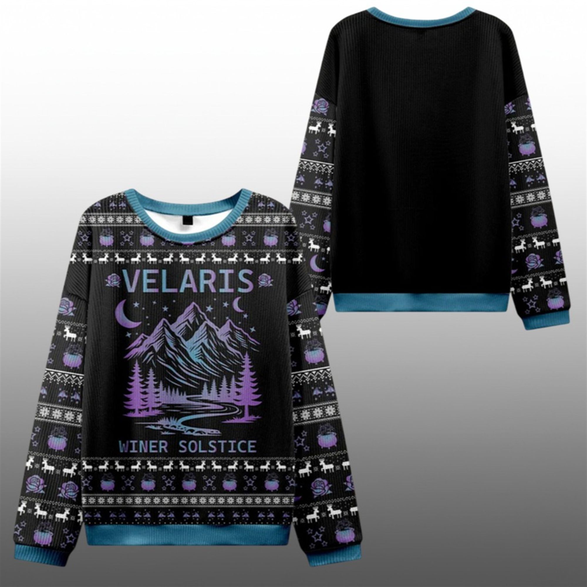 Velaris Winter Solstice Ugly Sweater 2025 Christmas 1 1 Velaris Winter Solstice Ugly Sweater 2025 Christmas 1 1