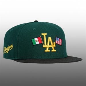 2025 Dodgers Mexico and USA Flag Hat 1 1