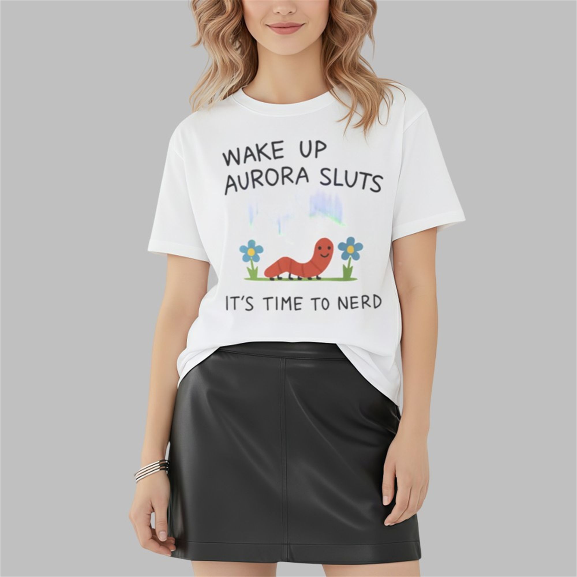 Wake Up Aurora Sluts It's Time to Nerd Shirt Wake Up Aurora Sluts It's Time to Nerd Shirt