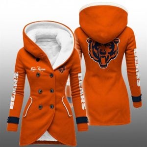2025 Bears Long Hooded Fleece Jacket 1